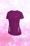 Plus Size Women's Purple Dri-Fit Comfortable Crew Neck Tshirt for Walking 4Xl-10Xl