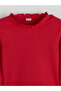 Ruffled High Collar Girls' T-Shirt (W5) - 2