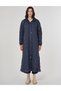 Wide Collar Quilted Wear-Resistant Dark Navy Blue - 2
