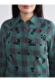 Green Plus Size Plaid Women's Lumberjack Shirt - 3