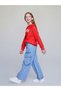 Lcw Kids Indigo Cotton Girls Cargo Jean Pants W57381Z4 - 2