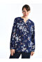 Lcw Grace Printed Collar Floral Long Sleeve Women's Blouse (W4)