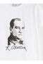 Vizyon New Season Crew Neck Ataturk Printed Girls' T-Shirt - 3