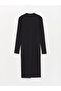 Lcw Vision Crew Neck Plain Long Sleeve Women's Dress (W3) - 7