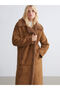 Xside Fur Collar Women's Suede Coat - 2