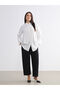 Wide Leg Women's Trousers with Elastic Waist - 2