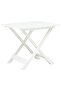 Folding Garden Table White 79x72x70 cm Plastic