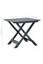 Folding Garden Table Green 79x72x70 cm Plastic - 3