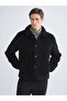 Özmarka New Season Standard Fit Shirt Collar Plush Men's Coat
