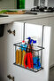 Cabinet Door Hanging Cabinet Organizer for Kitchen Cabinets, Stainless Metal Towel Rack Organizer