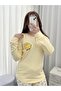 Women's Patterned Berlin Ribbed Knit Pajama Set with Underwear - 7