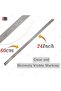 Uken Stainless Steel Ruler - Heavy-Duty 24 inch (60 cm) with Conversion Table - 2