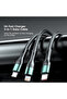 كابل SY-02 3 في 1 USB إلى Type-C وMicro وLightning 6A فائق السرعة بطول 1.2 متر مضفر من النايلون - 4