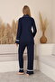 Melina Lace Detailed Front Buttoned Shirt Collar Long Sleeve Maternity and Postpartum Pajama Set - 5