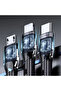 كابل SY-02 3 في 1 USB إلى Type-C وMicro وLightning 6A فائق السرعة بطول 1.2 متر مضفر من النايلون - 7