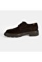 Men's Brown Lace-Up Casual Suede Shoes - 3