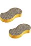 Flash Sponge, Non-Scratch, Machine Washable, Bleach Resistant, Silver, Pack of 2 - 2
