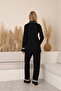 Melina Lace Detailed Front Buttoned Shirt Collar Long Sleeve Maternity and Postpartum Pajama Set - 3