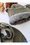Children's Fleece Beret Scarf Gloves Set of 3 / Baby Hat - 5