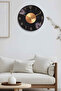 Aurenzo Primo Premium Wooden Wall Clock with Silent Mechanism and Gold Detailing - 4