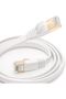 oriseey Cat7 Ethernet Cable White 1M High Speed 10Gbps 600MHz Flat with Gold Plated RJ45 - 2