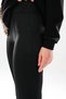 2292_Women's Scuba Fabric Flare Pants - High Waist, Ribbed Detail, - Stylish Pants with Hidden Zipper - 6