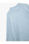 Mock Neck Long Sleeve Stitching Detailed Knitwear Sweater - 5
