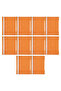 Ring Binder, 10 Pieces, Pack of 50, A4, 2 Holes, Orange - 2