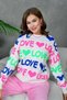 Soft Textured Oversized Crew Neck Knitwear Sweater Aw25Kz0066