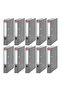 Eseelte Office Folder, 10 Pieces, Economical Narrow, Gray - 2