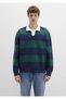 Block Color Crew Neck Sweatshirt Loose Fit / Relaxed Fit 0S10491-70497 - 4
