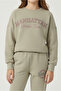 Girls' Beige Manhattan Printed Tracksuit Set - Comfortable and Stylish Sweatshirt & Jogger Pants - 6