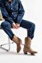 Aria Oil Green Suede Leather Women's Boots - 2