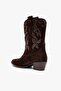 Aria Brown Suede Leather Women's Boots - 3