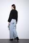 Black Elastic Waist Crop Women's Coat - 6