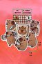 Capybara Large Size Sticker Label 6 Pieces - 2