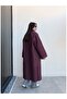 Herringbone Pattern Pocketed Long Coat - 5