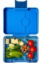 Snack Box - Leakproof BPA-Free 3-Compartment Snack Container (Surf Blue with Shark Tray)
