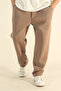 Men's Baggy Winter Cotton Puffer Fabric Wide-Leg Sweatpants - 2