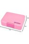 Snack Box - 3 Compartment Leakproof Bento Lunch Box for Kids (Fifi Pink with Rainbow Tray) - 7