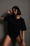 Women's Basic Plain Renl Oversize T-shirt