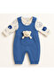 100% Cotton Skin-Friendly Baby Romper Set – Teddy Bear Pocket, Inner Bodysuit - 3