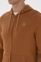 Men's Regular Fit Zippered Hooded Camel Knitted Cardigan 50313748-Vr233 - 7