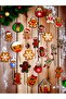 New Year Themed 30-Piece Gingerbread Man Cardboard Toothpick Ornament – for Cupcake and Cake Decoration - 2
