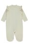 Organic Waffle Single Jersey Romper with Socks (Organic Cute Bear) Beige - 2