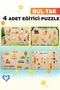 Wooden Turkish Set of 4 Educational-Pedagogical Puzzles