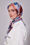 وشاح كريستالي بنمط الورد الأزرق النيلي - 2