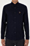Men's Navy Blue Long Sleeve Basic Shirt 50307659-Vr033 - 6