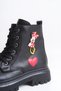 Non-Slip Lightweight Waterproof Sole Mini Mause Figured Rope Detailed Zippered Girls' Winter Boots - 5