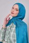 شال جاكار باللون الفيروزي